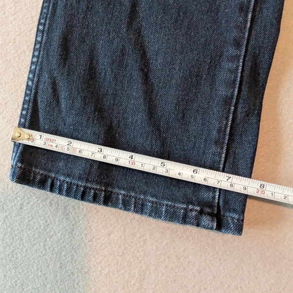 Banana Republic Premium Denim High-Rise Crop Boot Cut Jeans Dark Wash Sz 26 - Picture 7 of 10